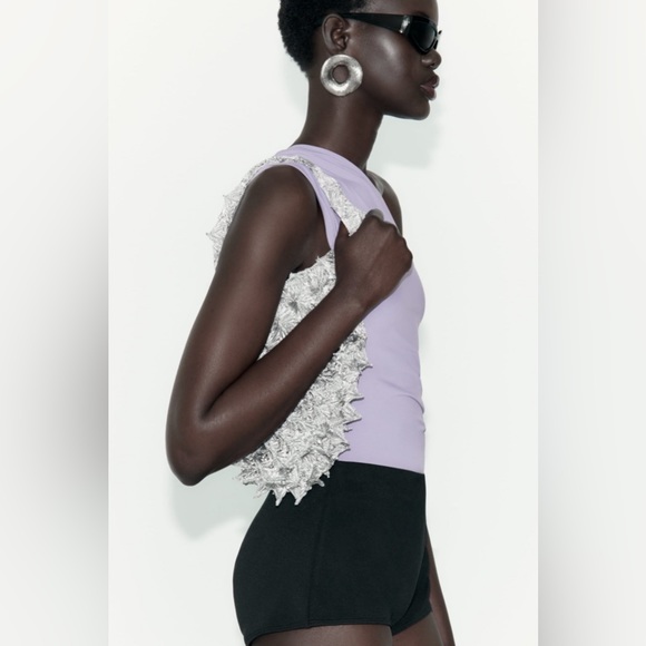 ZARA Shaping Asymmetric Bodysuit - Picture 4 of 8